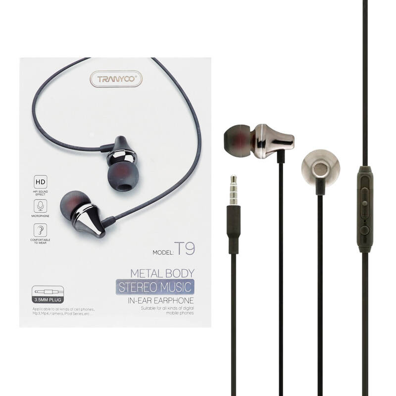 هندزفری Tranyoo T9 ا Tranyoo T9 Wired HandsFree